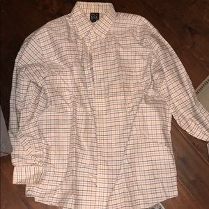 Men’s Jos. A Bank plaid Oxford button down